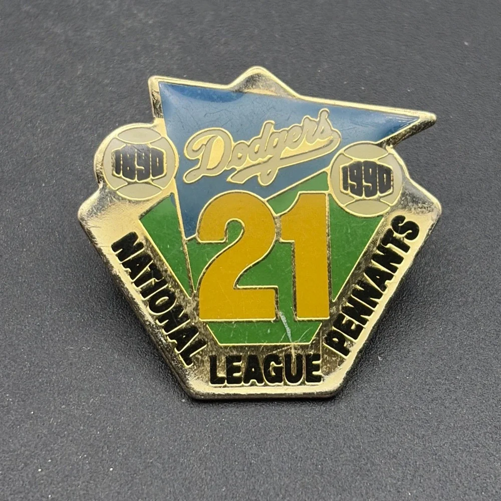 MLB Baseball Los Angeles Dodgers 21 National League Pennants Lapel‎ Hat Pin
